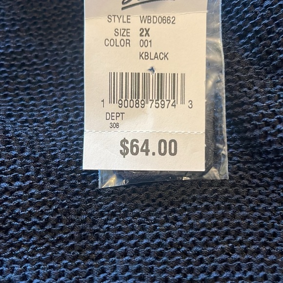 Preswick & Moore - NWT open black cardigan - size 2X - Picture 7 of 7